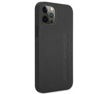 Mercedes-Benz AMG Leather HardCase iPhone 12 Pro Max (6.7") Zwart Zwart