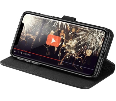 Spigen iPhone XI WalletS Saffiano Black  Zwart
