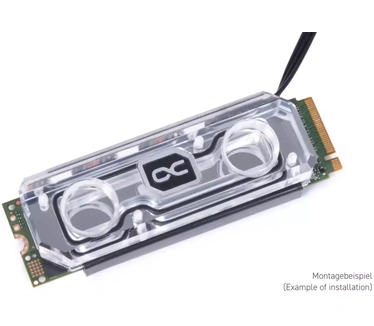Alphacool HDX Apex Acrylic aRGB M.2 2280 SSD Cooler