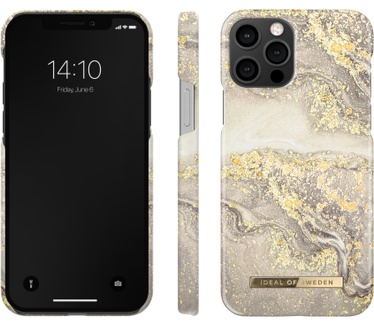 iDeal of Sweden Sparkle Greige Marble (iPhone 12/12 Pro) Multi-color