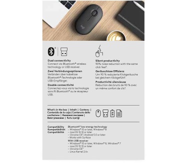 Logitech Pebble M350 Zwart