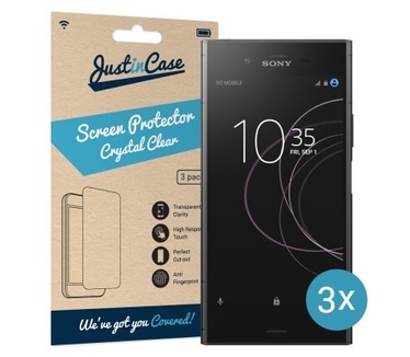 Just in Case Sony Xperia XZ1 Screenprotector - 3 stuks - Crystal Clear