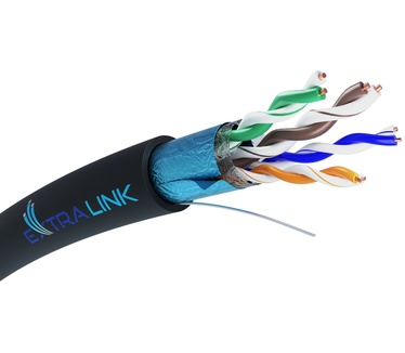Extralink CAT5E FTP (F/UTP) V2 OUTDOOR TWISTED PAIR 305M - Kabel - Netzwerk