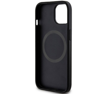 U.S. Polo Printed Round Back Cover - iPhone 15 (6.1") - Zwart Zwart