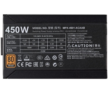 Cooler Master MWE Bronze 450
