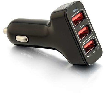 CablesToGo Slimme 3-poort USB autolader, 4,8A Uitvoer