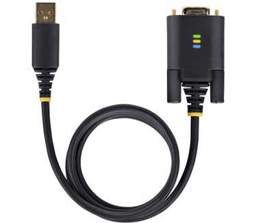 Startech.com 2m USB naar Null Modem Adapter/Converter Kabel, COM Retention, FTDI, USB-A naar DB9 RS232, Verwisselbare DB9 Schroeven/Moeren, ESD Besherming, Windows/macOS/Linux