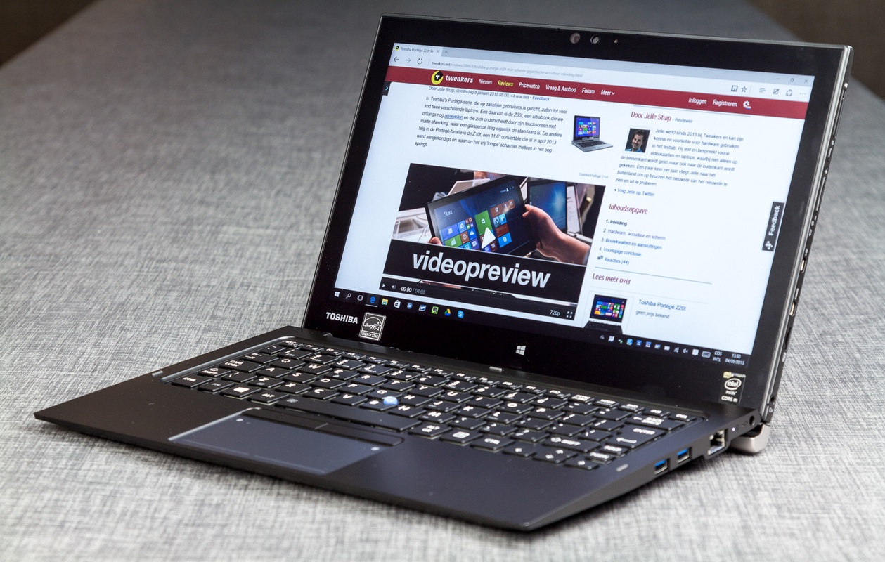 toshiba portege z20t review tweakers