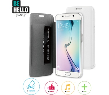 BeHello Samsung Galaxy S6 Edge Book Case White