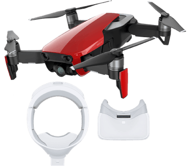 DJI Mavic Air Fly More combo + DJI Goggles - Rood