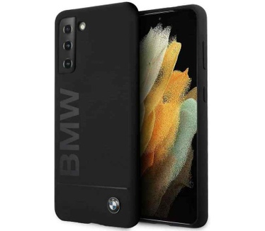 BMW Signature Silicone Back Case - Samsung Galaxy S21 - Zwart Zwart