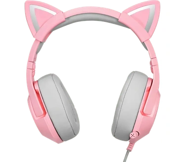 Onikuma K9 - Gaming Headset - Met Microfoon - Roze Koptelefoon - Kattenoren