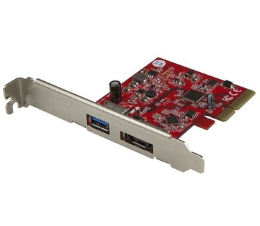 Startech.com 2 poorts USB 3.1 (10Gbps) en eSATA PCIe kaart 1x USB-A en 1x eSATA
