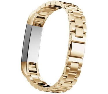 qMust Metalen armband voor Fitbit Alta - Gold