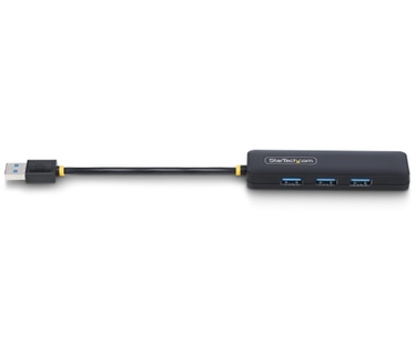 Startech.com 4-Port USB-A Hub, 5Gbps, Bus Powered, Compacte Travel Mini USB Hub, Multi-Port USB 3.0 Splitter, Draagbare USB Hub, Overspanningsbeveiliging (OCP)