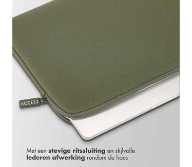 Accezz Basis Laptop hoes 13-14 inch - Laptopsleeve - Groen