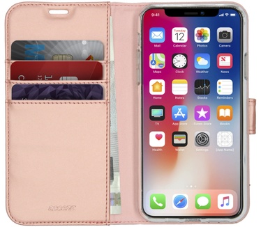 Accezz Wallet Softcase Bookcase iPhone 11 Pro Max - Rosé Goud