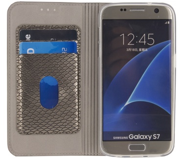 Mobilize Gelly Book Case - Samsung Galaxy S7 - Lizard Gun Metal