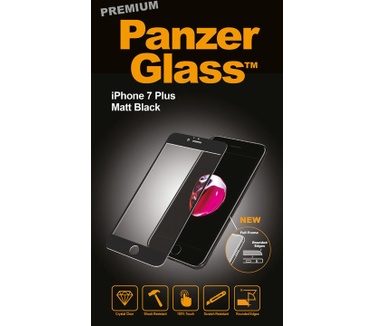 PanzerGlass Premium Apple iPhone 7 Plus Matzwart