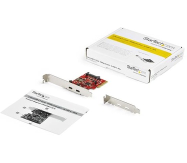 Startech.com 2-poorts PCIe USB 3.1 kaart 2x USB-C USB 3.1 Gen 2 tot 10 Gbps