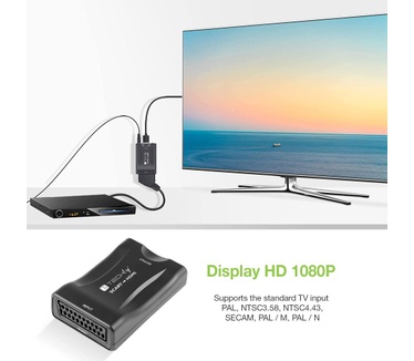 Techly IDATA SCART-HDMI3