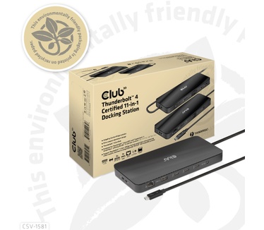 Club 3D Thunderbolt 4 Certified 11-in-1 Docking Station