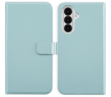 Selencia Echt Lederen Bookcase Samsung Galaxy A56 - Air Blue