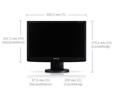 Samsung Syncmaster 2043WM Zwart