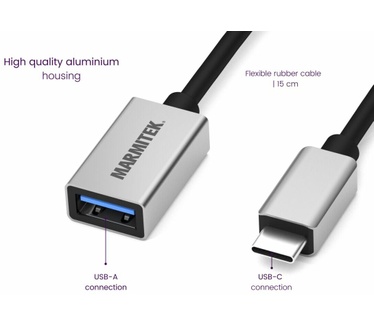Marmitek Connect USB-C > USB-A - USB-C naar USB-A adapter
