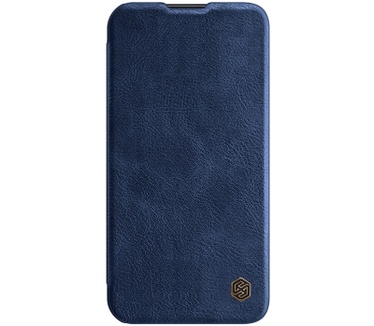 Nillkin Qin Pro PU Book Case - Apple iPhone 13 (6.1") - Blauw Blauw