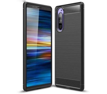 qMust Sony Xperia 5 Rugged TPU Case - Zwart