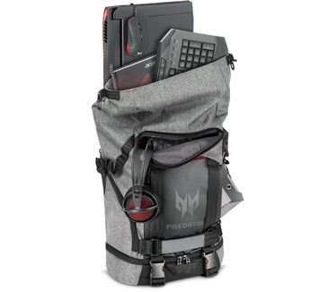 Acer Predator Gaming Rolltop Backpack (PBG6A0) Grijs