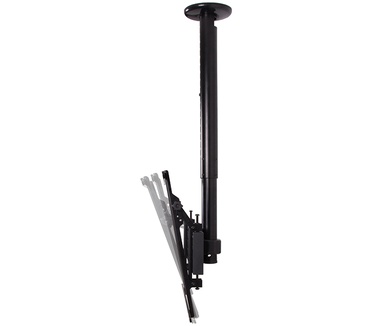 B-Tech BT8427/B kantel- en uitschuifbare universele platte plafondbeugel (displaygrootte tot 165 cm (65 inch), belastbaarheid 70 kg, VESA, 800 x 500 mm) zwart