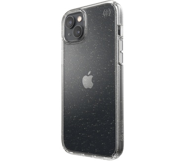Speck Presidio Perfect Clear Glitter Apple iPhone 14 Plus/15 Plus Clear / Gold Glitter - with Microban