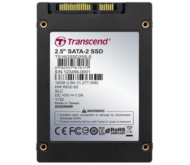 Transcend 16GB 2.5" SATA SSD - SLC 16GB