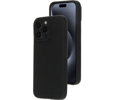 Mobiparts Silicone Cover Apple iPhone 15 Pro Max Black (Magsafe Compatible)