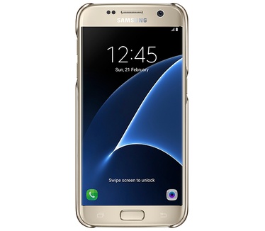 Samsung Galaxy S7 Clear Cover - EF-QG930CF - Gold