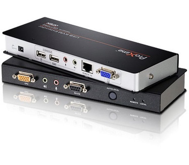 Aten USB KVM Extender. Dual Console. Deskew Function. RS232 port. Audio / u (CE770-AT-G)