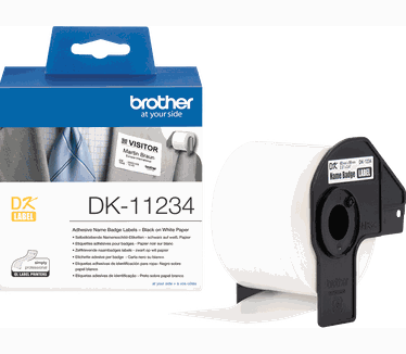 Brother DK-11234 zelfklevende naambadge op labelrol