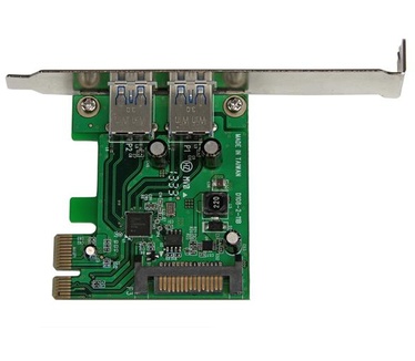 Startech.com 2-poorts PCI Express (PCIe) SuperSpeed USB 3.0-kaartadapter met UASP SATA-voeding