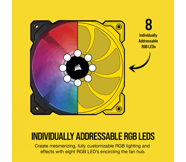 Corsair iCUE SP140 RGB PRO Performance 140mm Fan, 140mm