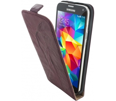 Mobiparts Vintage Flip Case Samsung Galaxy S5 Rubin