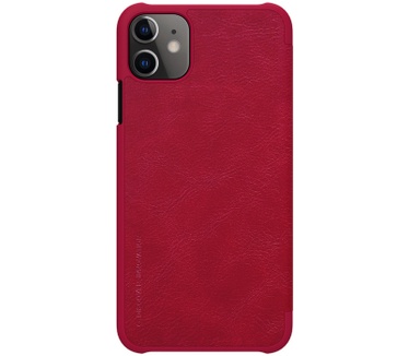 Nillkin Qin PU Leather Book Case - Apple iPhone 11 (6.1") - Rood  Rood