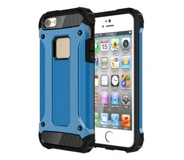 qMust Apple iPhone SE Armor Hybrid Case - Light Blue