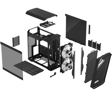 Fractal Design Torrent Compact RGB Black TG Light