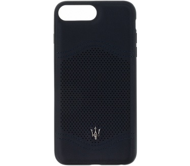 Maserati Maserati Leather Hard Case - iPhone 6/6s/7/8 Plus (5.5") - Zwart  Zwart