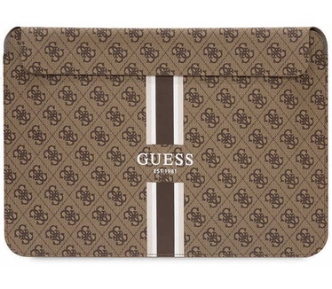 Guess 4G Printed Stripe Sleeve o.a. Apple MacBook (13"/14") Bruin Bruin
