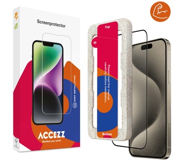 Accezz Triple Strong Full Cover Glass Screenprotector met bio applicator