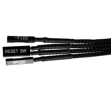 NZXT Premium Cables Frontpanel Verlängerung 30cm. black HSG - sleeved white