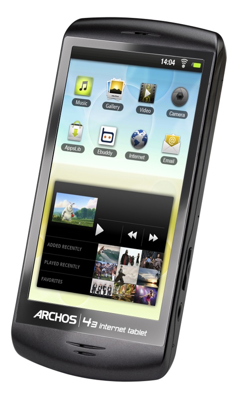 Archos 43 Internet Tablet 8GB Zwart - Kenmerken - Tweakers